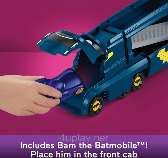 Ігровий набір Fisher-Price Бетмен Автовоз і Бетмобіль DC Batwheels Hauler and Batmobile Оригінал | Зображення 3