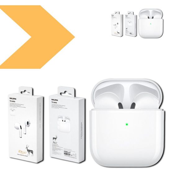 Bluetooth гарнитура WK T5 Mini с высоким качеством звука и длительным временем работы от аккумулятора (MAW-45386_646) | Зображення 1