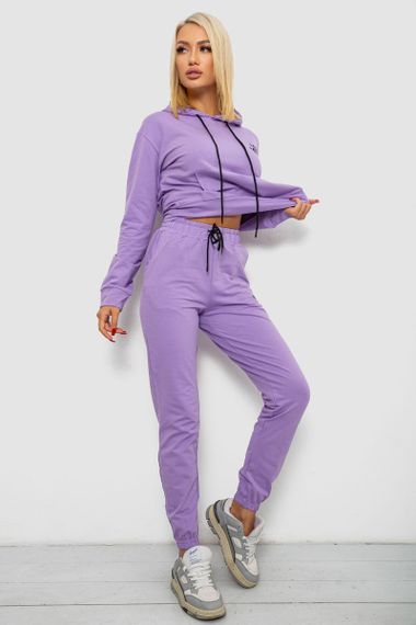 Спортивный костюм женский двухнитка, цвет сиреневый, 214R1419-005 | Зображення 2