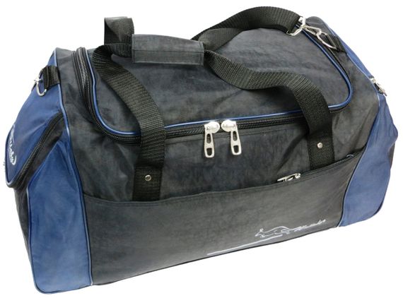 Спортивная сумка 59L Wallaby, Украина черная с синим 447-1 | Зображення 5