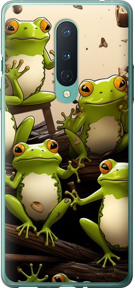 Чехол на OnePlus 8 Жабки "5656u-1902-17620"