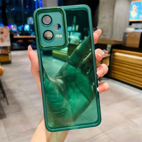 М'який силіконовий чохол зі склом на камеру для Xiaomi Redmi Note 12 Pro Plus 5G колір Зелений