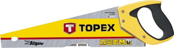 Пила TOPEX по дереву, 400 мм, Aligator, 7TPI (10A441) | Зображення 1