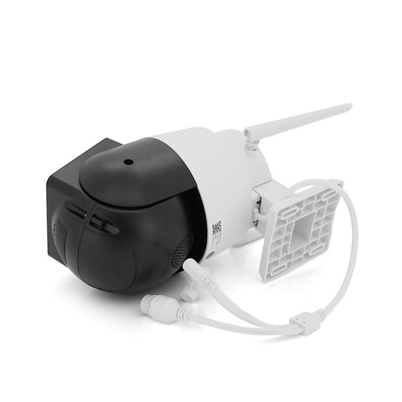 5Мп Wi-Fi відеокамера вулична з сиреною та SD/картою YOSO YO-IPC43D5MP50 PTZ 2.8mm V380 | Зображення 3