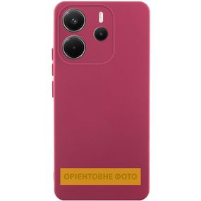 Чохол Silicone Cover Ummi Lakshmi Full Camera (AA) для Xiaomi Poco M7 Pro 5G Бордовий / Marsala