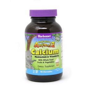 Минералы Bluebonnet Nutrition Кальций Магний & Витамин D3 для Детей, Rainforest Animalz, (BLB-00196) - Топ