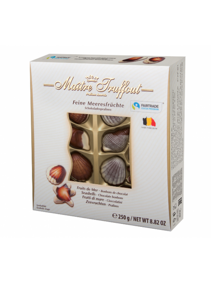 Шоколадные конфеты в коробке Maitre Truffout Feine Meeresfruchte, 250 г, Австрия