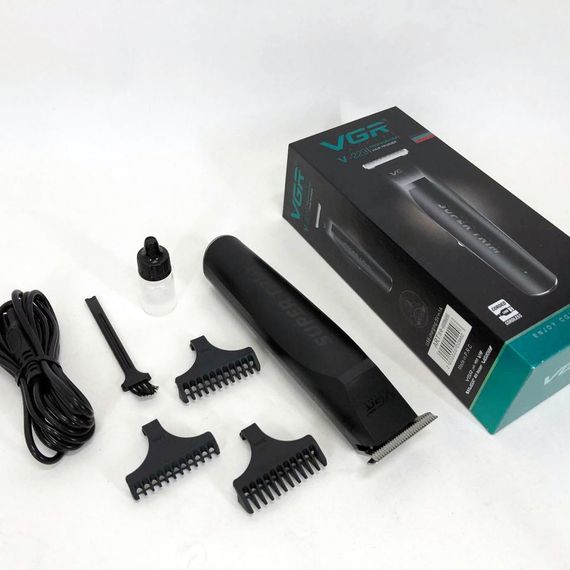 Машинка для стрижки волосся для професіоналів VGR Тример стрижки акумуляторний професійний XJ-93 | Зображення 4