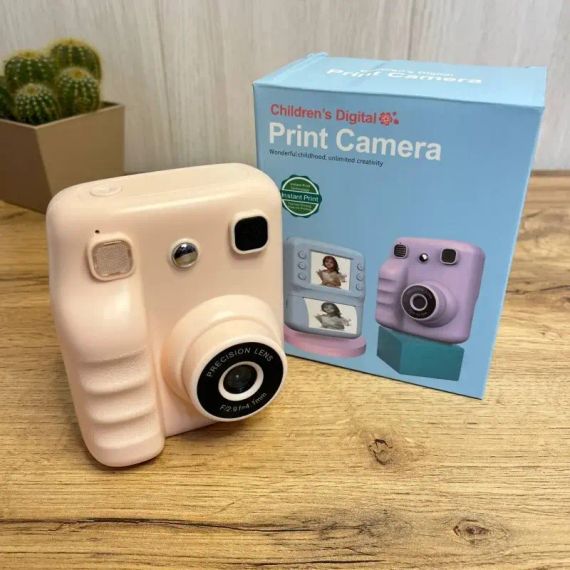 Дитяча фотокамера A29 Premium з функцією кольорового та чорно-білого друку + фронтальна камера | Зображення 1
