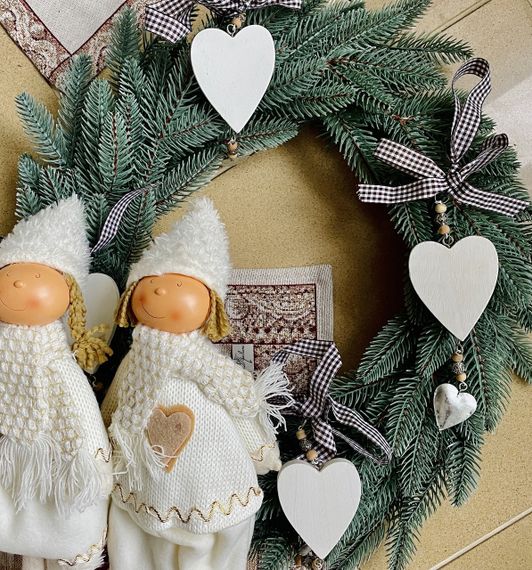 Вінок різдвяний Classic литий d-50 см блакитний | Зображення 4