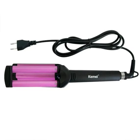 Тройная плойка для волос KEMEI KM 2022 | Зображення 2