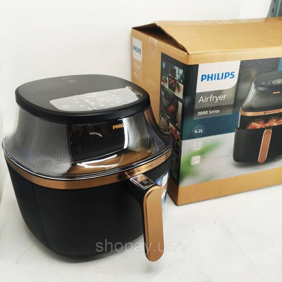 Электродуховка настольная с противнем PHILIPS, Аэрогриль для приготовления гриля, Аэрогриль для мяса QO-45 | Зображення 5