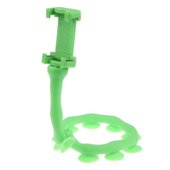 Гнучкий тримач для телефону з універсальними присосками Cute Worm Lazy Holder. Колір: зелений | Зображення 5