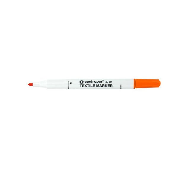 Маркер Textile 2739 2 мм оранжевий Centropen (6340)
