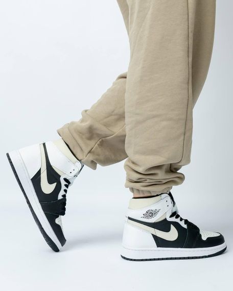 Жіночі кросівки N-ike Air Jordan 1 High “Black White Grey , В'єтнам , весна / літо / осінь | Зображення 3