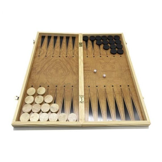 Набор настольных игр "Шахматы 3 в 1" Set3 NE-LG-12 нарды, шашки, шахматная доска 40х40 см | Зображення 2