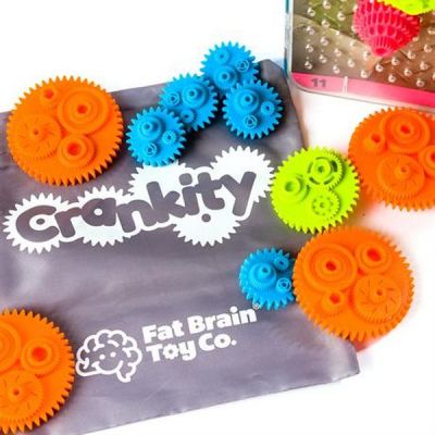 Ігровий набір Fat Brain Toys Різнокольорові Шестерінки Crankity (F140ML) | Зображення 3