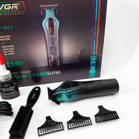 Акумуляторна машинка для стрижки VGR, Машинка для стрижки від акб Електронна CX-11 | Зображення 8