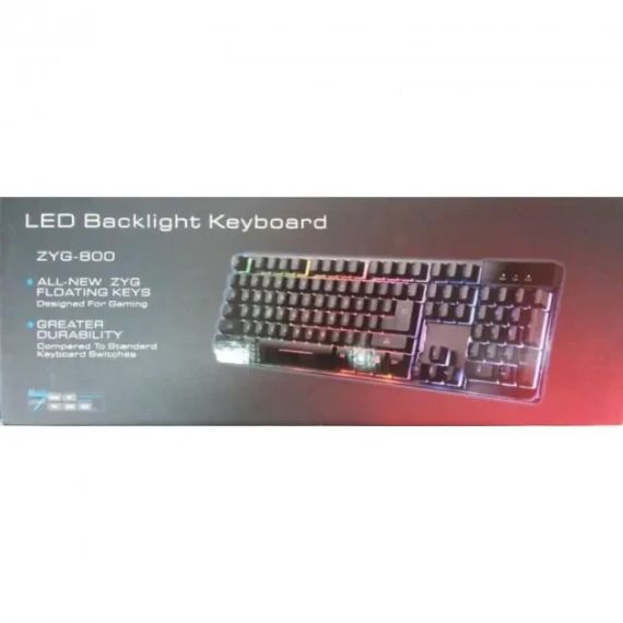 USB комп'ютерна клавіатура ZYG 800 з підсвічуванням | Зображення 1