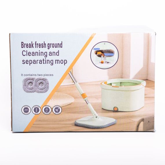 Набор для уборки швабра с отжимом и ведром профессиональная швабра с ведром Зеленый HP-35015-46 | Зображення 5