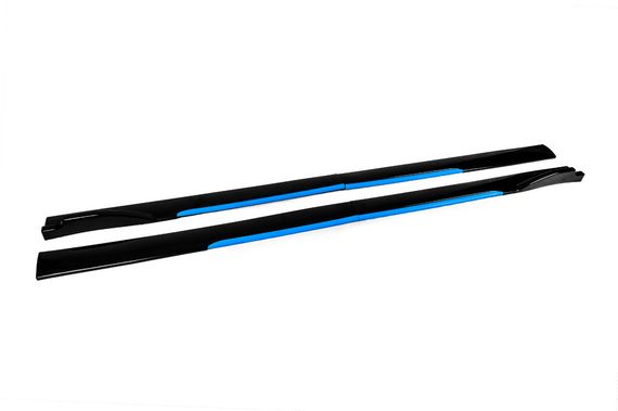 Універсальні накладки на бокові пороги Niken Blue (ABS) (4шт) | Зображення 2