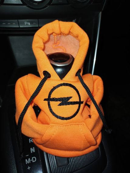 Чохол кофта Худі аксесуар на КПП  Car Hoodie опель Opel помаранчевий подарунок автомобілісту 10070