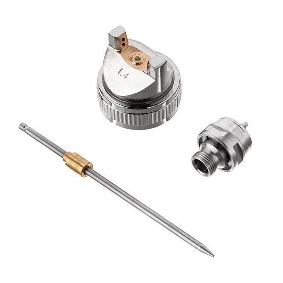 Комплект форсунки 1.4 мм для фарбопульта HVLP PT-0102 (дюза, повітряна головка, голка) INTERTOOL PT-20011 | Зображення 1