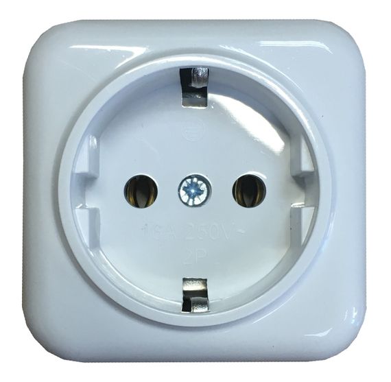 Розетка внешней установки 1-я з/к белая IP20 Lemur Ny95000982 | Зображення 2
