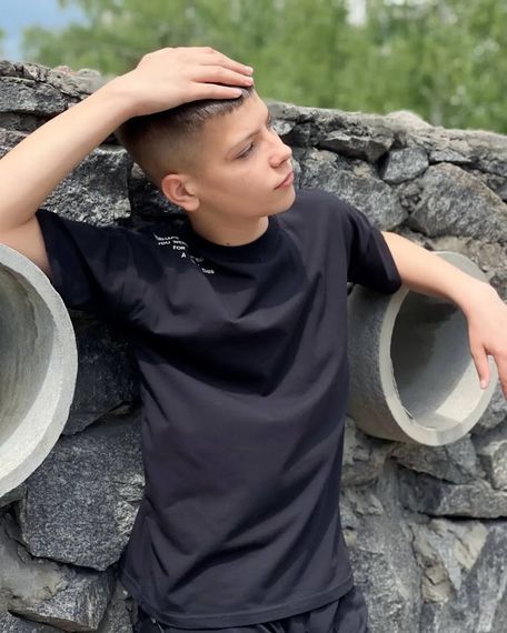 Футболка для хлопчика (підліткова) Носи своє 140 Чорний (p-14026-157466) | Зображення 4
