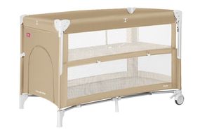 Манеж CRL-18103 "Porta" Sand Beige з подвійним дном CARRELLO