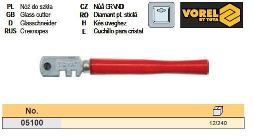Стеклорез склоріз 6 роліків VOREL-05100