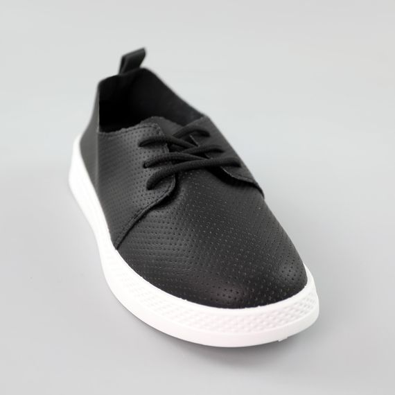 Кеди жіночі перфорація 591554 Чорні 36 37 38 39 40 41 | Зображення 1