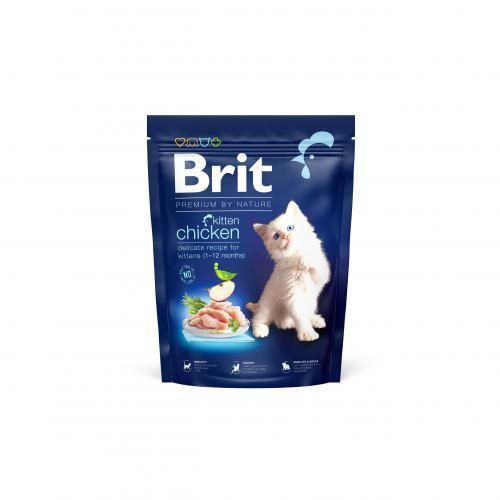 Сухой корм Brit Premium Cat by Nature Kitten для котят, с курицей, 300 г