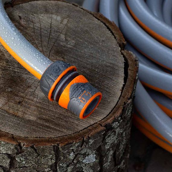 Конектор 1/2" Flora швидкознімний для шланга 3/4" з замком (ABS+TPR) (5015484) | Зображення 1