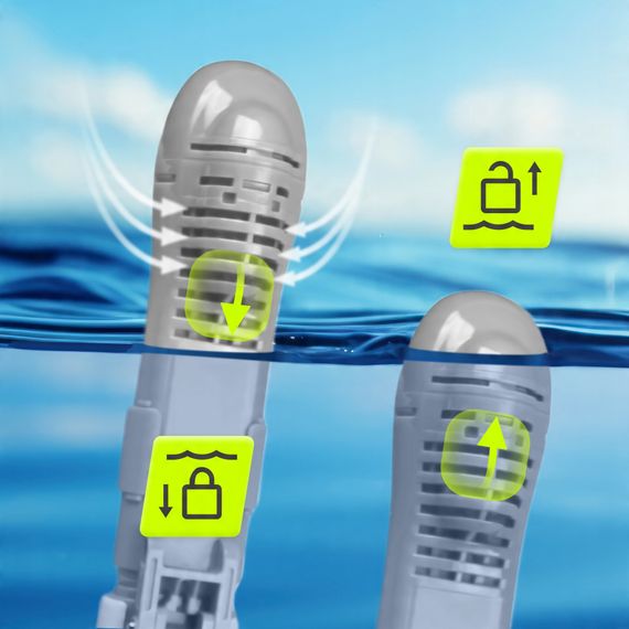 Маска для снорклінгу TSUNAMI Shark повнолицьова, дитяча Grey (P-5905973405447) | Зображення 6