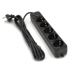 Сетевой удлинитель Gembird SP5.220В 10А,5 розеток,4.5м,Black,Q30