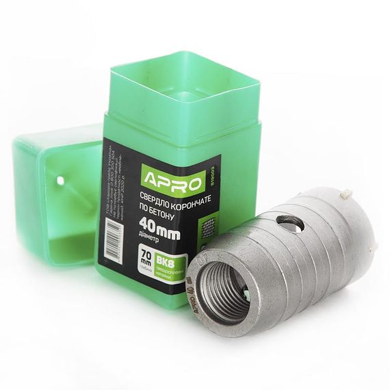 Свердло корончасте для бетону 40 мм APRO 8190031 | Зображення 3