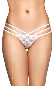 Жіночі стрінги - G-String 2492, white S/M