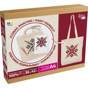 Набор для творчества экосумка-раскраска "Вышиванка" N0003651, 38х42 см