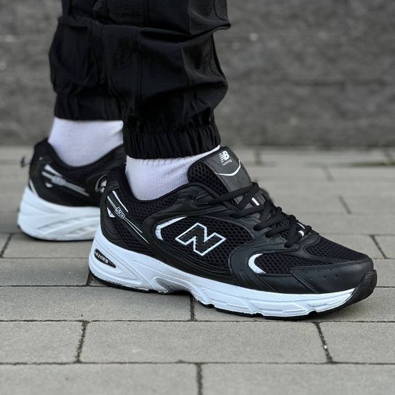 Кросівки весна-літо New Balance колір чорний/білий | Зображення 6