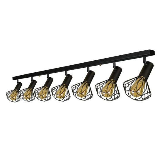 Світильник лофт MSK Electric Diadem стельовий NL 22151-7 BK | Зображення 1