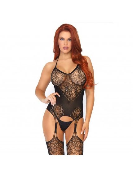 Мереживний комбінезон Leg Avenue, чорний O\S sexstyle | Зображення 2