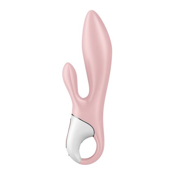 Вібратор-кролик надувний Satisfyer Air Pump Bunny 3, 12 режимів, подвійний відросток | Зображення 1