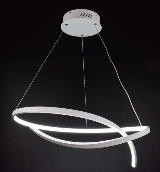 Люстра світлодіодна підвісна LED світильник для квартири на стелю лед 26974 Білий 40-200х60х60 см. | Зображення 1