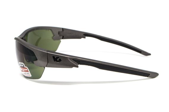 Захисні окуляри Venture Gear Tactical Semtex 2.0 Gun Metal (forest gray) Anti-Fog, чорно-зелені в оправі кольору "темний металік" | Зображення 2