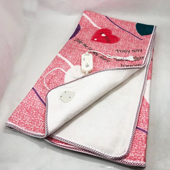 Электропростынь электрическая простынь с подогревом Electric Blanket 150х120см сердечка | Зображення 9