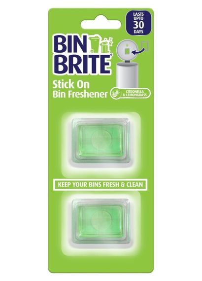 Освежитель для мусорного бака Bin Brite Stick on Bin Freshener Citronella & Lemongrass 2 x 5 г