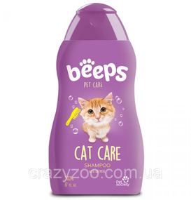 Шампунь для котов Beeps Cat Care Shampoo с экстрактом овсяных хлопьев и ароматом винограда 502 мл