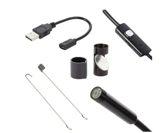 Камера Ендоскоп Android та PC Endoscope, гнучка USB-камера (100P) 2 м | Зображення 1