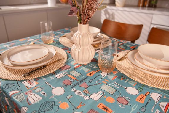 Скатертина Ardesto Cookery 120х140см, 90% поліестер, 10% бавовна (ART07CK) | Зображення 1